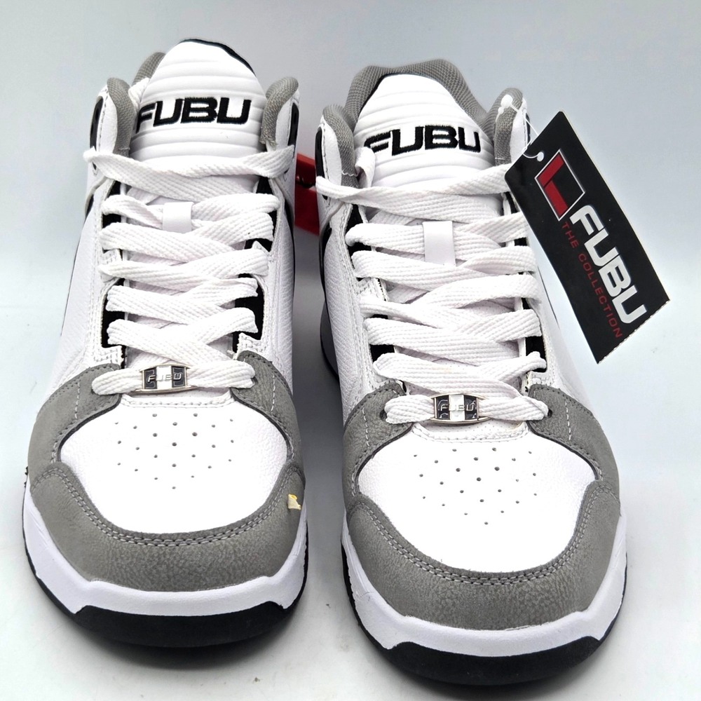 FUBU Men's  The Hustle  WHITE Athletic Leisure Sneakers Size 7 NEW with TAGS - Picture 2 of 5
